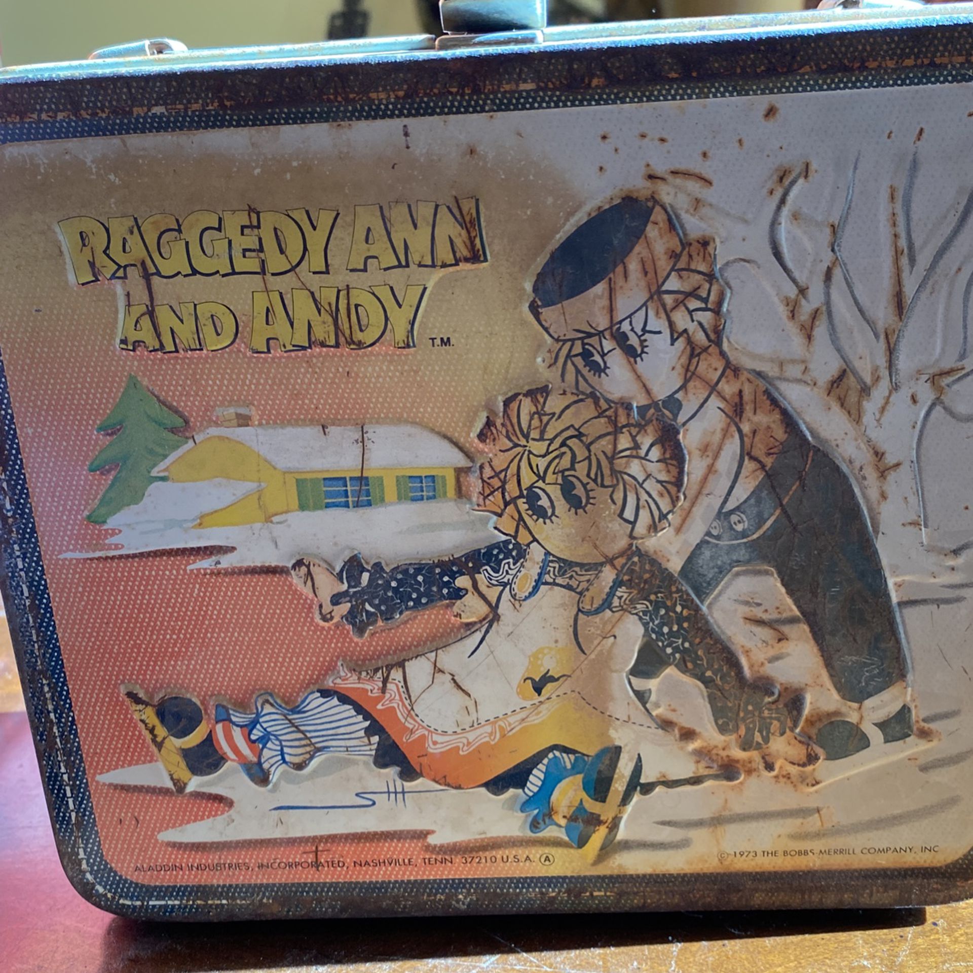 Vintage Raggedy Ann and Andy Lunch Pail 1973 No Thermos $35 Obo