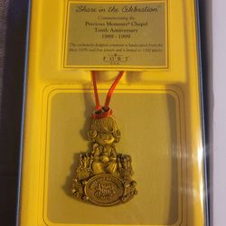Share In The Celebration Precious Moments Chapel 10th Anniversary Ornament