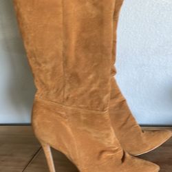 Thigh High Size 8 Faux Leather Suede High Heel Boots
