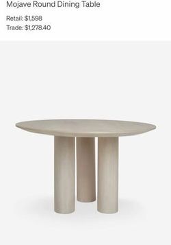 Lulu and Georgia - Mojave Round Wood Dining Table - 48”