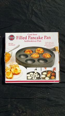 Norpro Cast Iron Aebleskiver Filled Pancake Pan