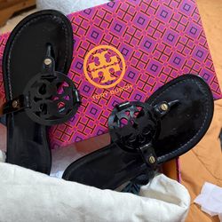 Tory Burch Miller Sandals with Dustbag and box