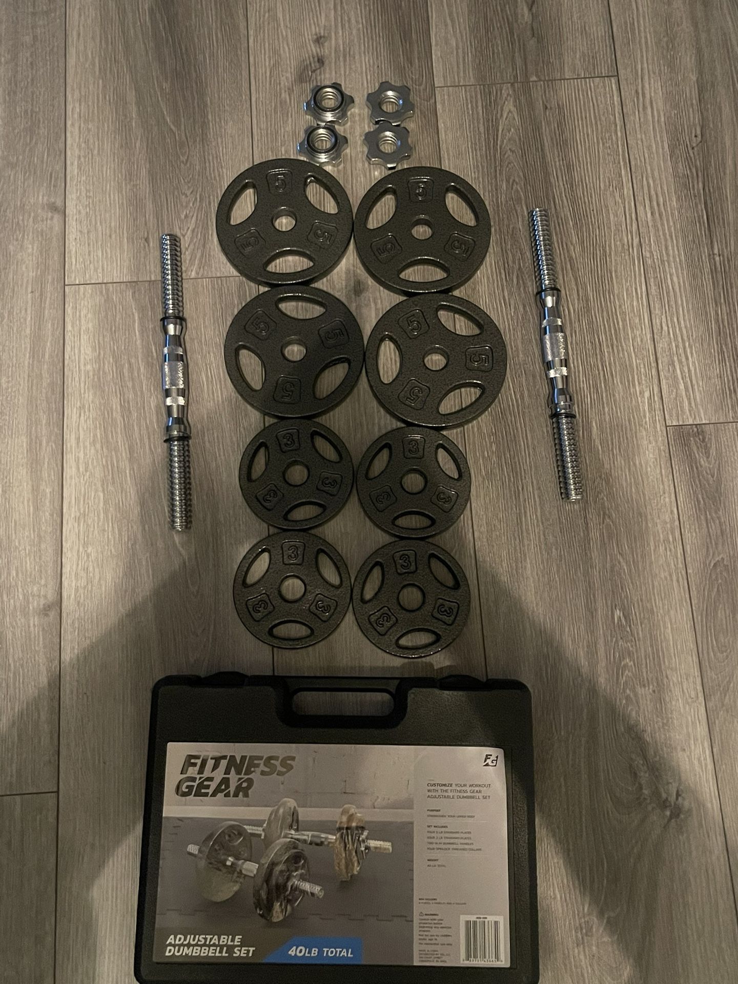 Dumbbell Set 40lb Total