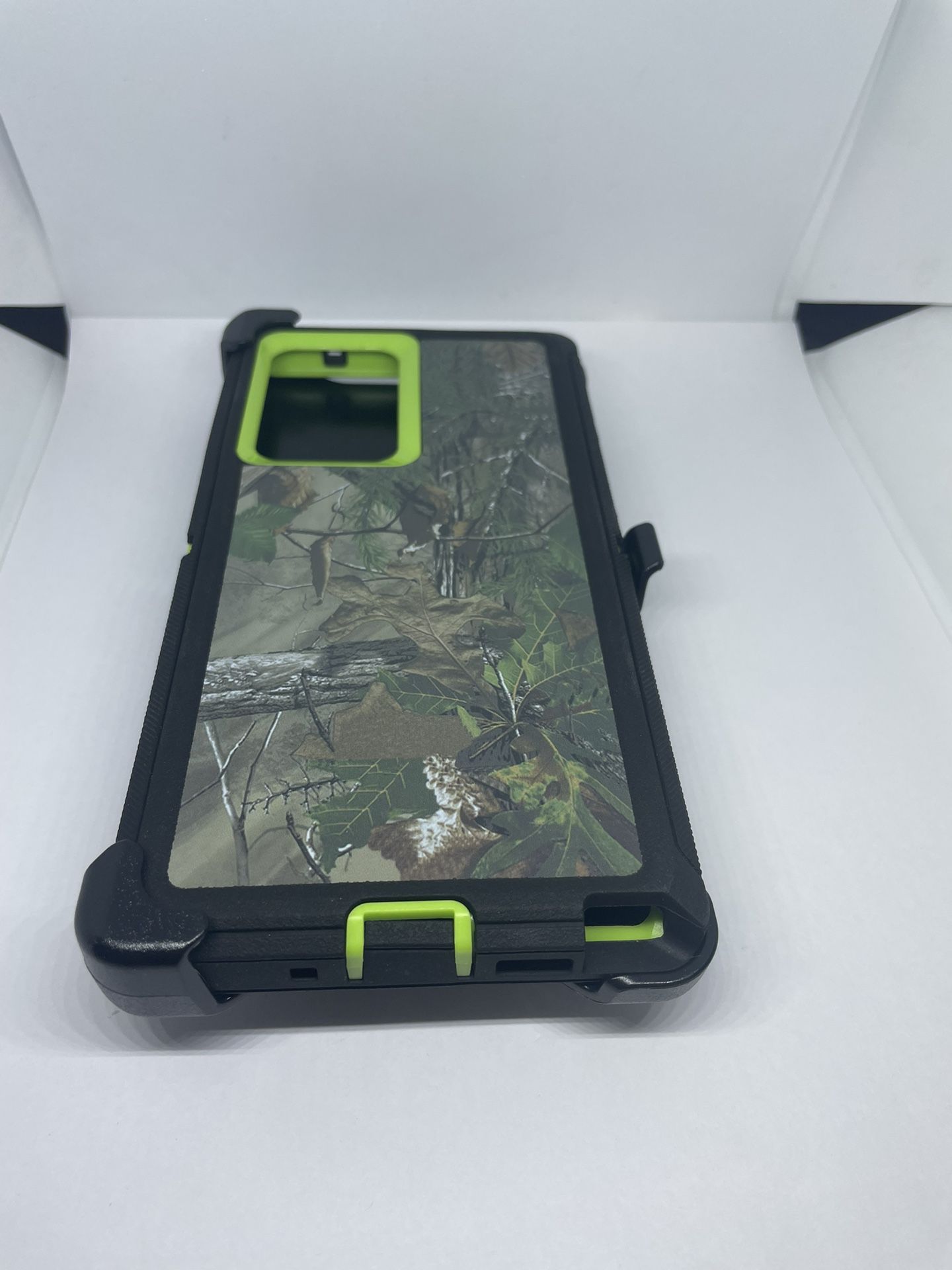 For Samsung Galaxy Note 20 Ultra Green Tree Camouflage Case With Belt Clíp 