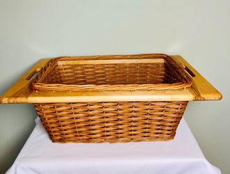 Wicker Basket With Handles