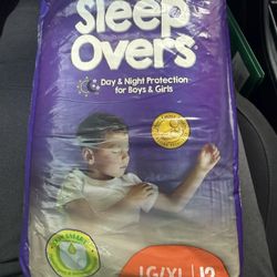Unisex Bedtime Pants / Diapers/ sleep overs XL