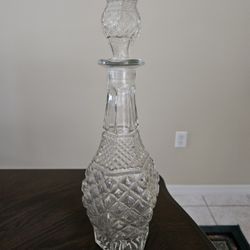 Cut Glass Wine Decanter