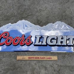 🔥 Vintage Coors Light Rockies Metal Beer bar tin sign 