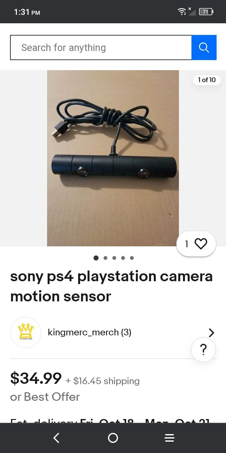 PS4 PlayStation Camera