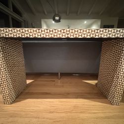 Intarsia Natural Console Table