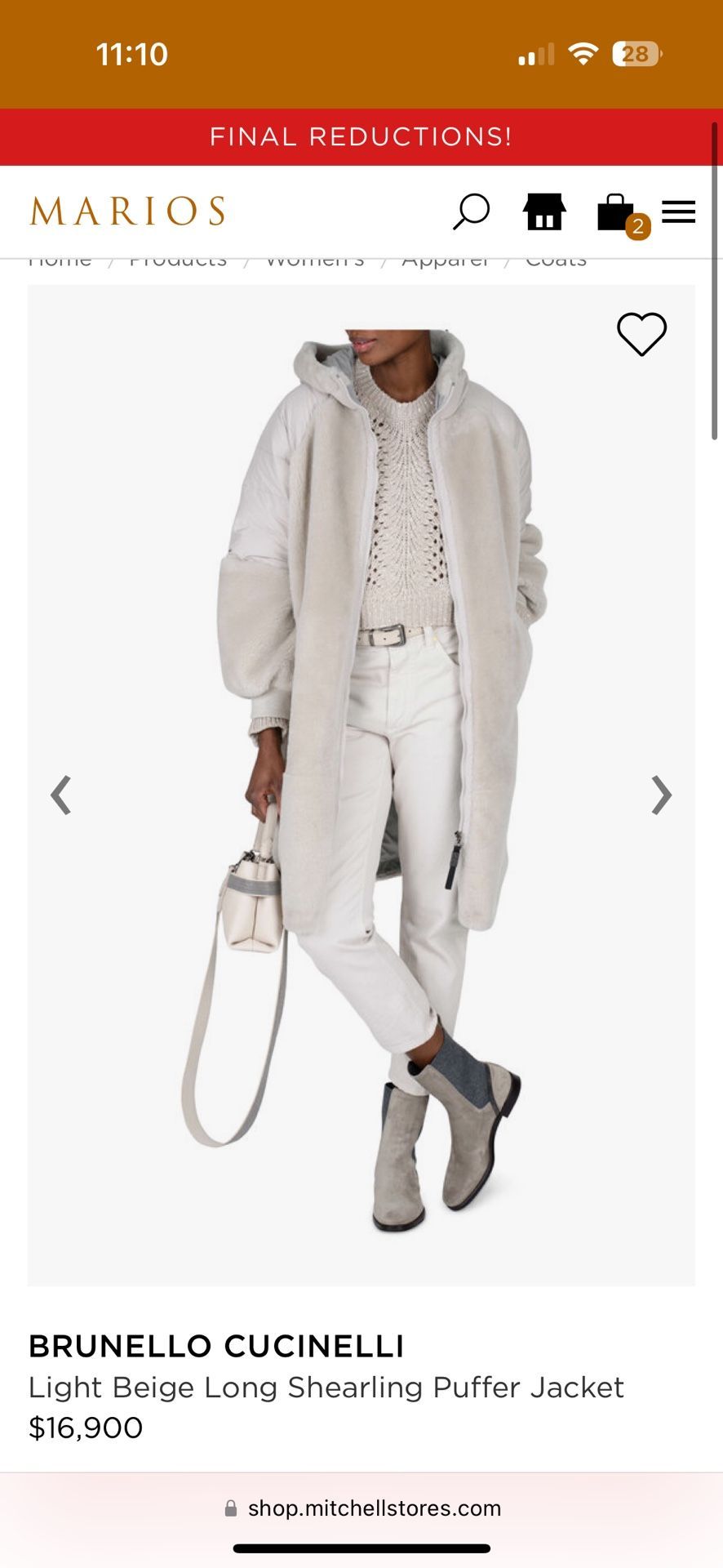 Rare Brunello Cucinelli Fur Coat