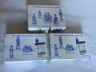 NEW & SEALED — VINTAGE — Lot 15 Mini. SOLID PEWTER FIGURINES ** See TONS of UNIQUE & RARE Cool STUFF here ....