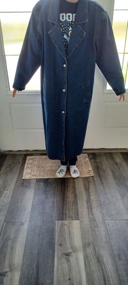 Vintage denim Duster coat only  size large please read below