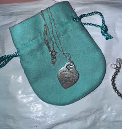 Tiffany and co heart with key necklace!