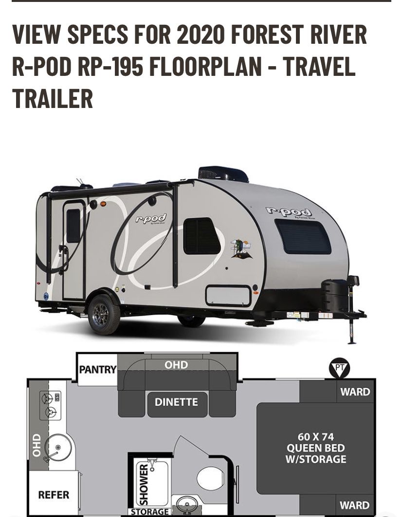 2020 R-Pod by Forest River Hood River Edition R-Pod