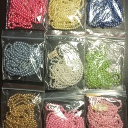 Vintage Lee  Wards Pearl Bead's 4mm