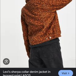Levi's Leopard Print Original Sherpa Trucker Jacket Size 3X