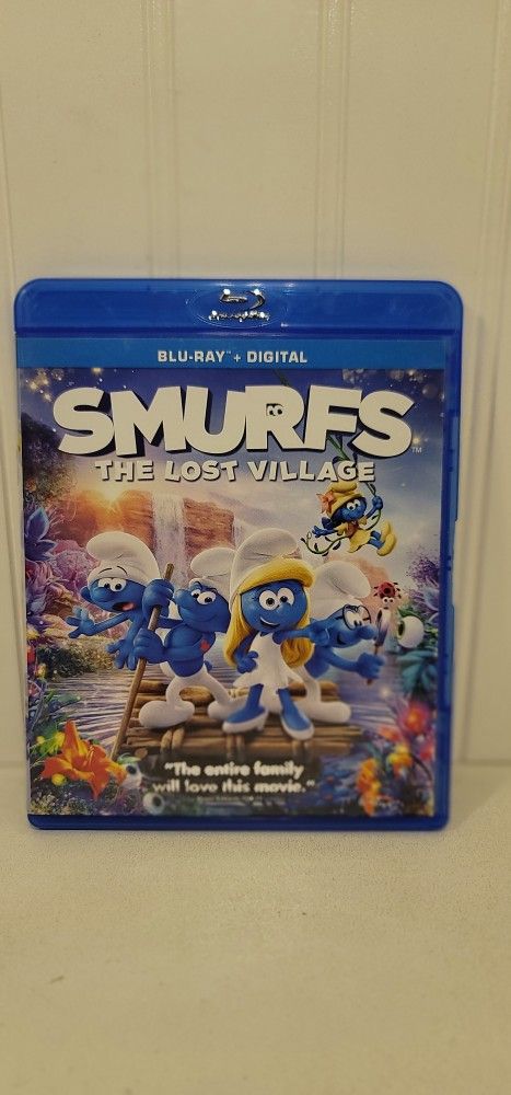$5 BLU RAY MOVIE. SMURFS THE LOST VILLAGE. BLU RAY ONLY. NO DIGITAL. $5 OR TRADE FOR A MOVIE TITLE I DO NOT ALREADY OWN.