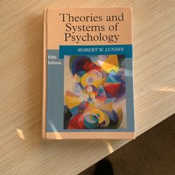 Theories And Systems Of Psychology 
