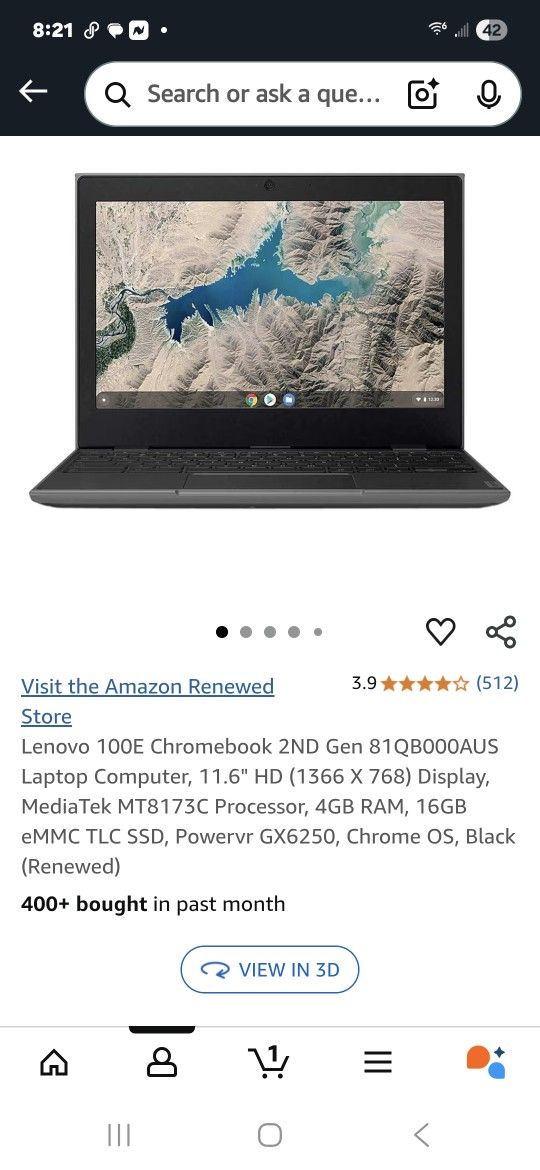 Lenovo Chromebook -refurbished -excellent- see Description.