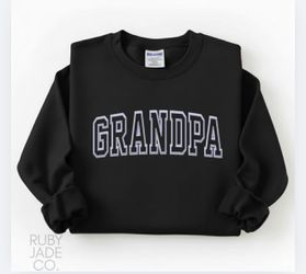 GRANDPA embroidered sweatshirt Father’s Day gift