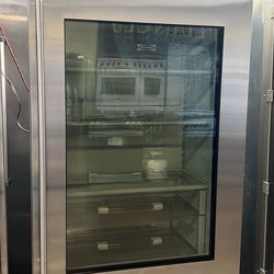 Sub Zero 36”Wide Built In Stainless Steel Glass View Bottom Freezer