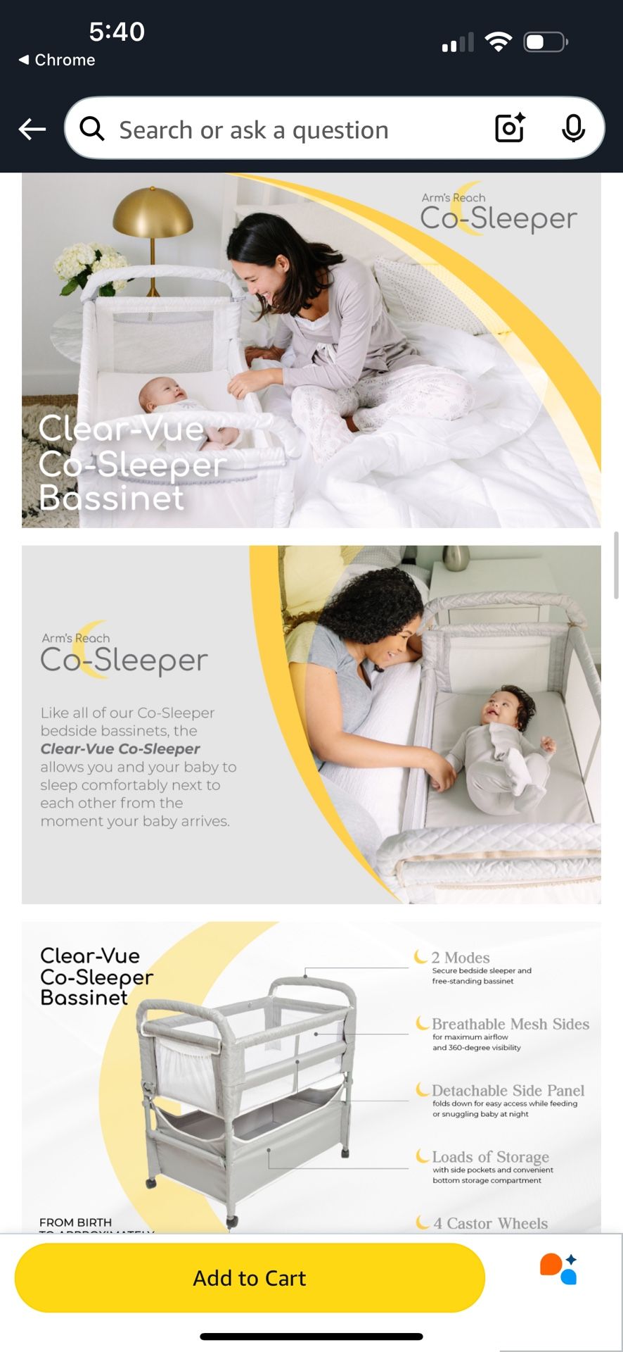 Clearview Co-sleeper
