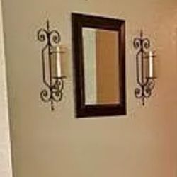 Table, TV Stand And Mirror 