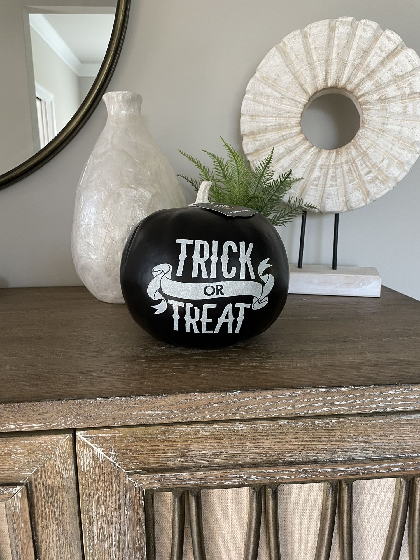 NWT Halloween Black Pumpkin
