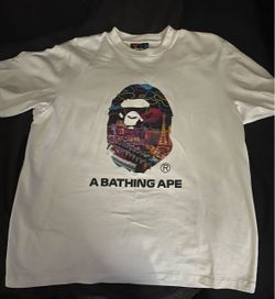 Bape shirt size small but fit like a medium
