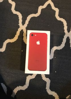 Red iPhone 7 128gb new