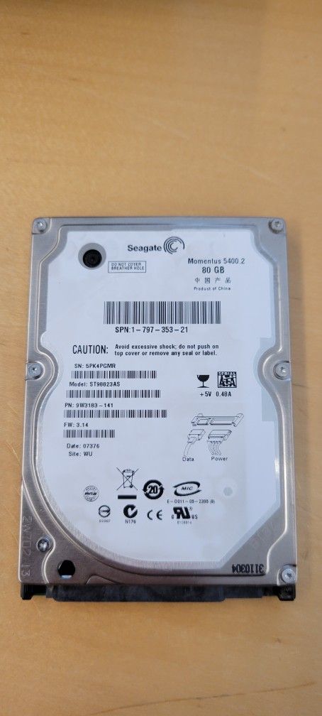 80gb PS3 Hard Drive