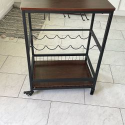 Wheeled Bar Cart