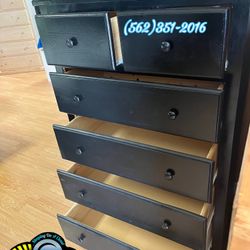 Duplex Jumbo Black Pinewood Cajonera Comoda Bonita 