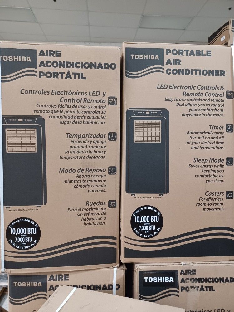 10000btu Portable Ac By Toshiba WiFi Complete Set New In Box