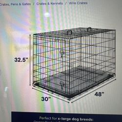 2 XL Dog Crates 
