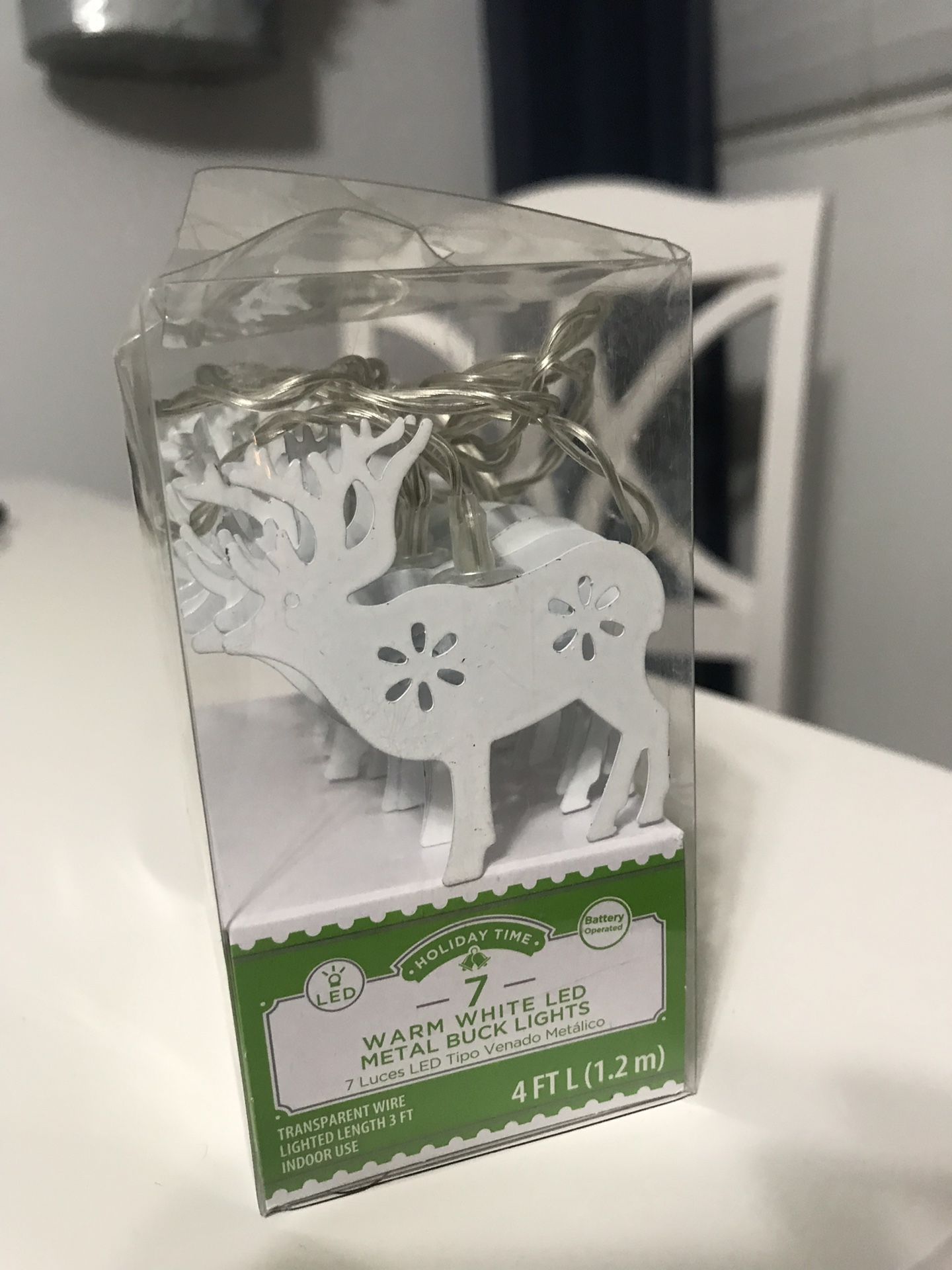 Deer battery operated string lights