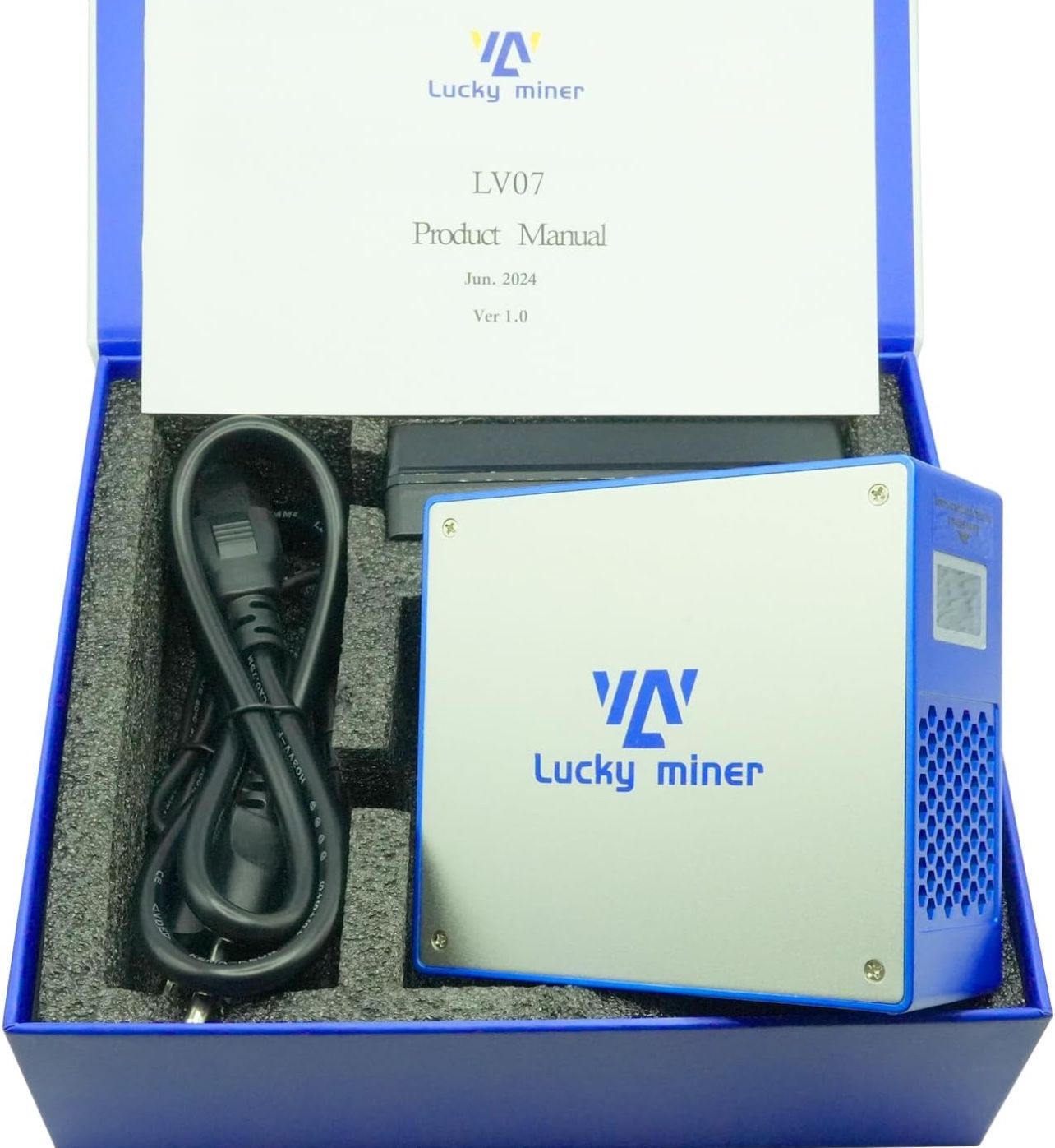 Bitcoins Miner LV07 BTC Mining Crypto Lotto Device Asic Chip WiFi SHA GH/S  BM1366 Micro