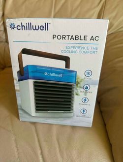 New-Chillwell Portable AC Cordless USB Rechargeable in Box