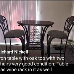 Wine Rack/table Chair 