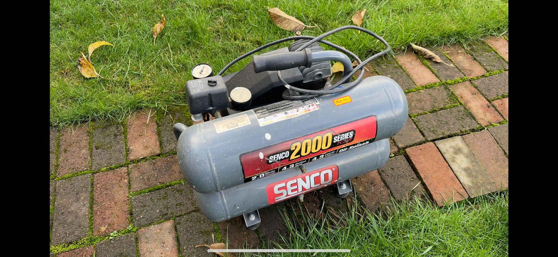 Senco 4.3 Gal. Portable 125 psi Twin-Stack Air Compressor