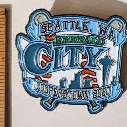 Emerald City Seattle Washington City Baseball Cooperstown 2020 Collectible Lapel Pin Brooch A-1