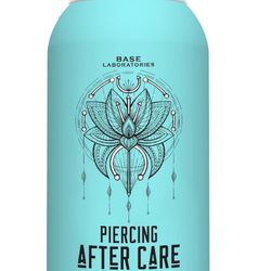 BASE LABORATORIES Piercing Aftercare Spray | Sterilizing Saline Spray for Piercings | Piercing Cleaner Spray for Ears, Nose - Saline Solution for Pier
