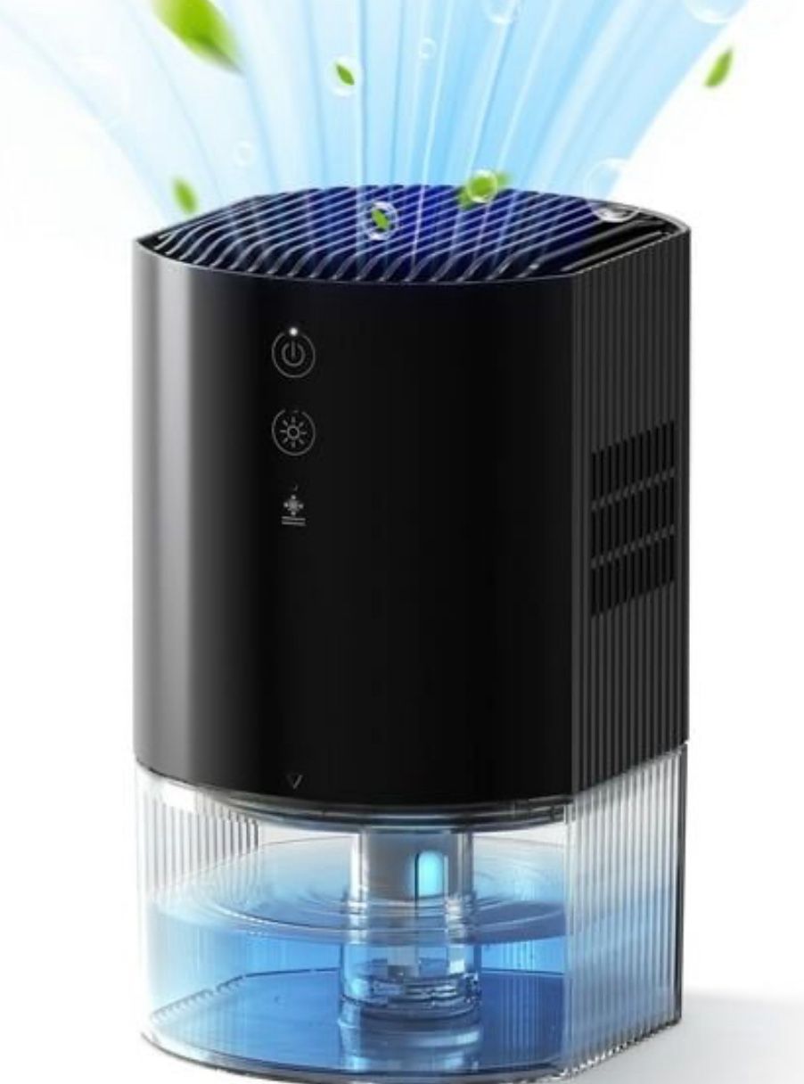 KLOUDIC 33Oz Dehumidifier Small Dehumidifiers for Room 280sq.ft with Auto-off, 7 Colors LED Light 