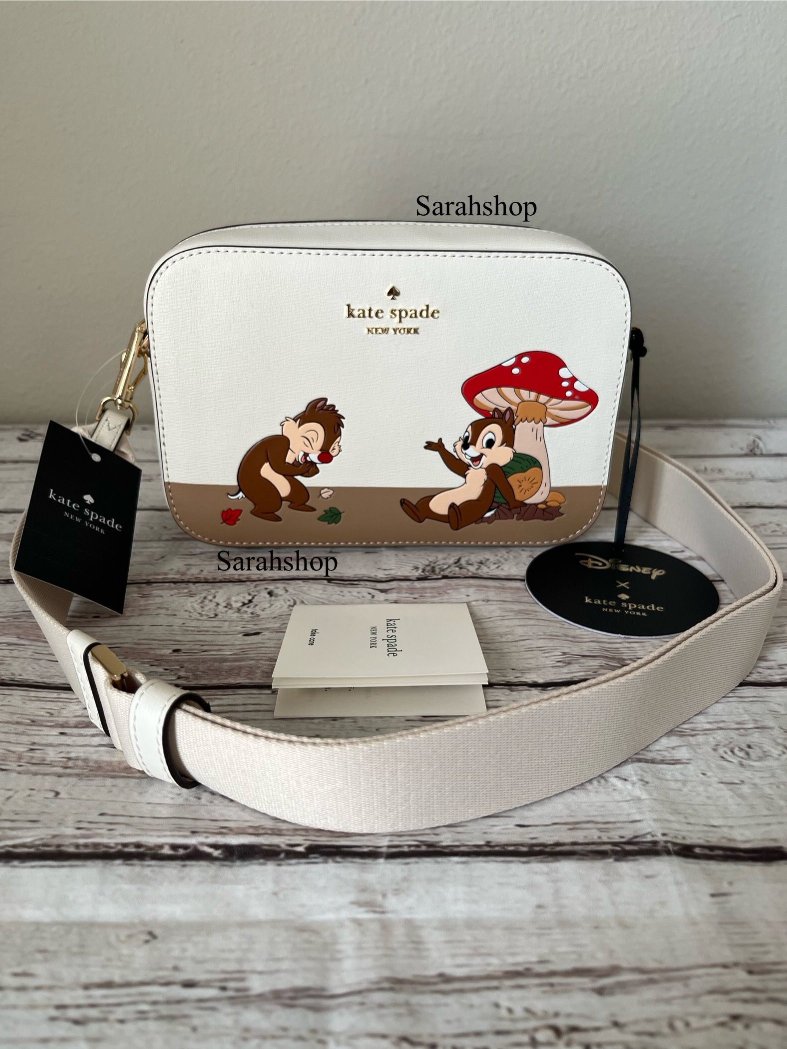 Kate Spade Disney X KSNY Chip N Dale Mini Camera Bag