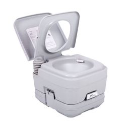 2.6 Gallon Camping Toilet Outdoor Porta Potty for RV Travel, Camping, Boating, Hospital, Truck
