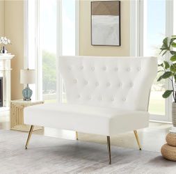 White upholster sofa
