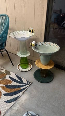 End  of summer sale-Unique Bird Bath/feeder