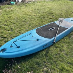 Lifetime paddle board 10 ft with paddle 