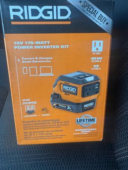RIDGID 18V 175-Watt Power Inverter Kit 👀 at retail prices